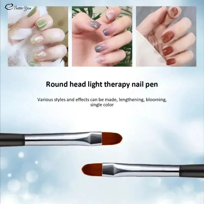 1PC Nails Art Brush Pattern Phototherapy Acrylic UV Gel Extension Builder Coating Painting Pen DIY Manicure Accessories Tools