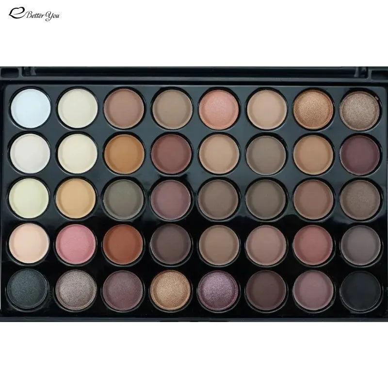 40 Colors Eyeshadow Full Professional Matte Color Pigments Make Up Eye Shadow Glitter Matte Waterproof Nude Palette Beauty