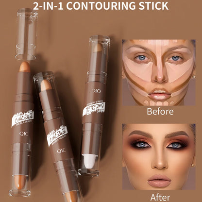 Contour Highlighter Stick Long Lasting Dark Circles Corrector Waterproof Brightening Face Contouring Bronzer Nose Shadow Makeup