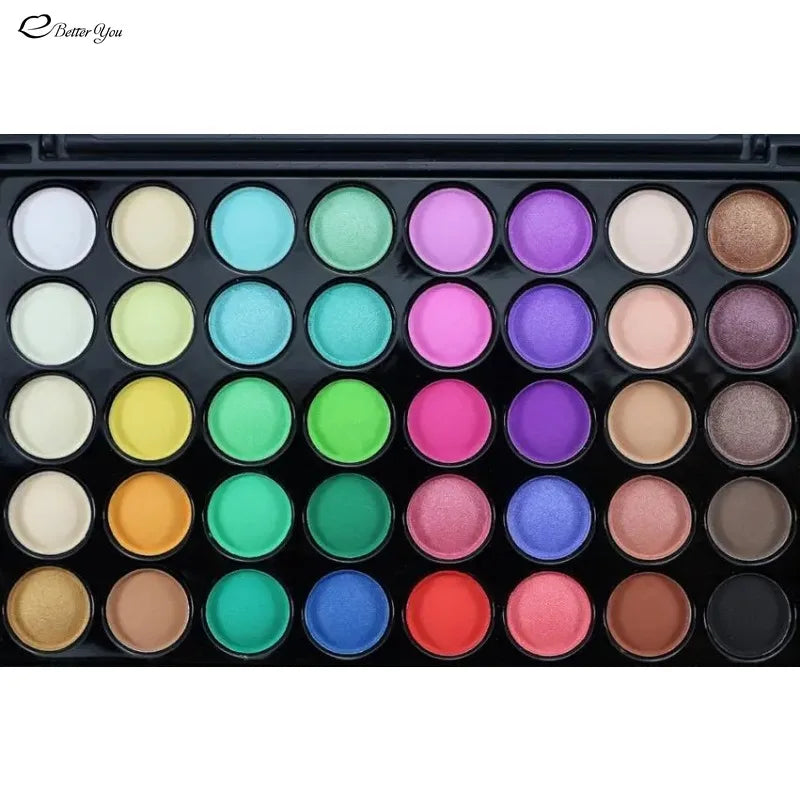 40 Colors Eyeshadow Full Professional Matte Color Pigments Make Up Eye Shadow Glitter Matte Waterproof Nude Palette Beauty