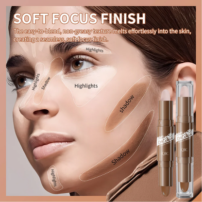 Contour Highlighter Stick Long Lasting Dark Circles Corrector Waterproof Brightening Face Contouring Bronzer Nose Shadow Makeup