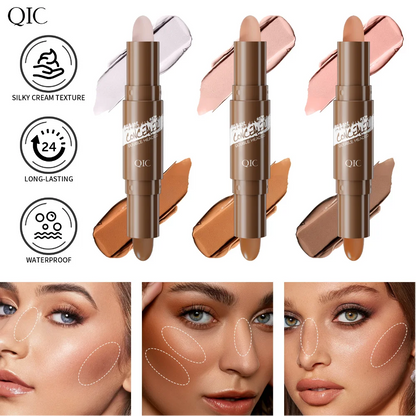 Contour Highlighter Stick Long Lasting Dark Circles Corrector Waterproof Brightening Face Contouring Bronzer Nose Shadow Makeup