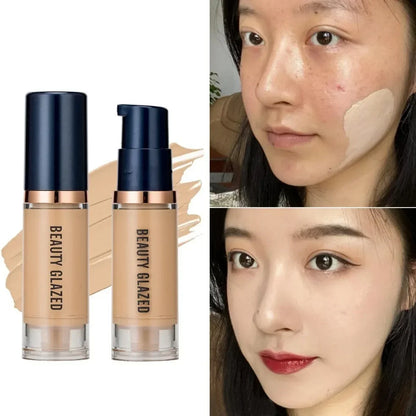 6 Colors Liquid Foundation Cream Face Full Coverage Concealer Contour Makeup Base Waterproof Oil-Control Whitening Cosmetics