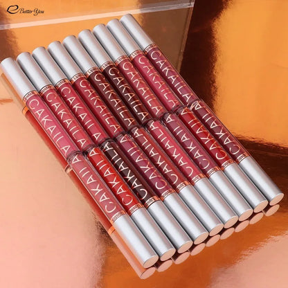 Korean 18 Colors Waterproof Liquid Lipsticks Lip Makeup Matte Velvet Lipstick Lip Gloss Cosmetic Nude Long Lasting Non-marking