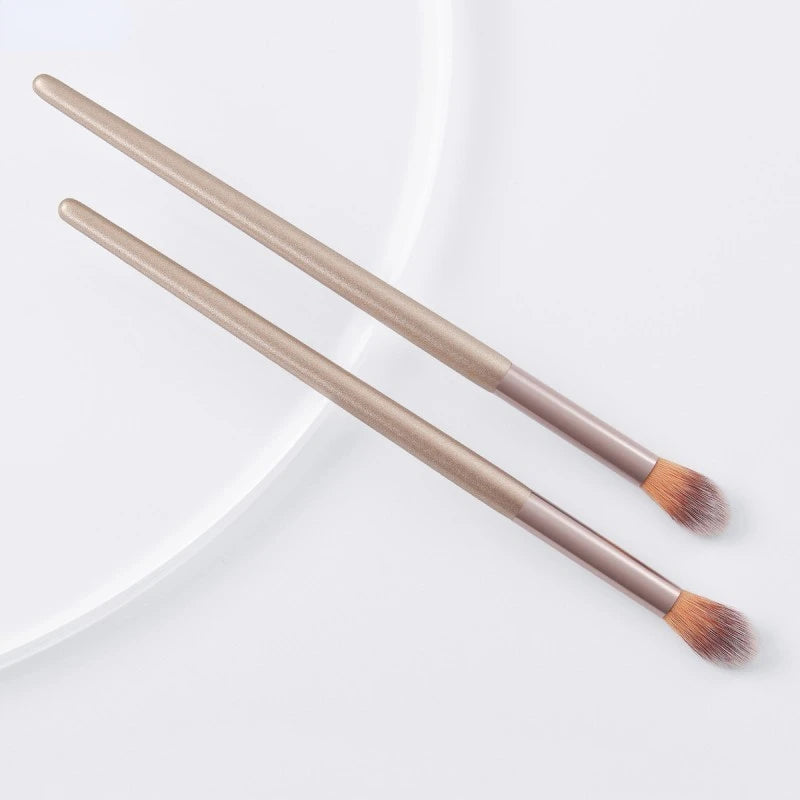 Makeup Brushes 2Pcs Professional Nose Shadow Highlighting Brush Face Cosmetics Blending Smudge Shader Brush Beauty  Kits