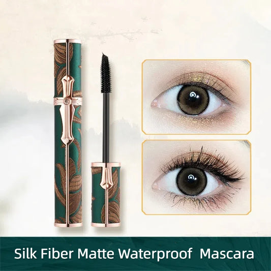 Curling Mascara Waterproof Anti-perspirant Non-smudge Long-lasting Curling Thick Make Up Natural Fiber Mascara Cosmetics Makeup